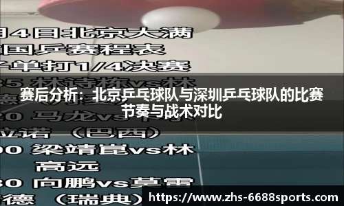 赛后分析：北京乒乓球队与深圳乒乓球队的比赛节奏与战术对比